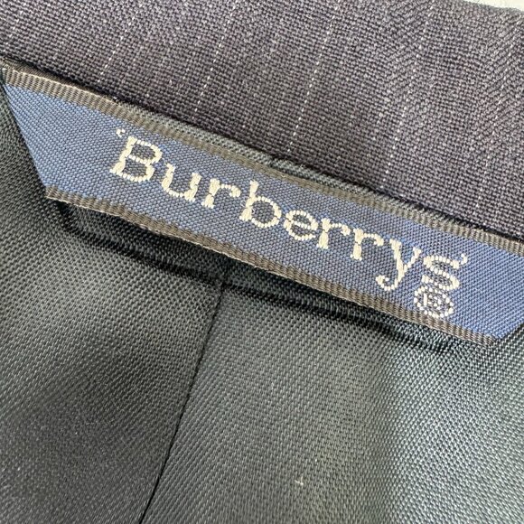 VTG Burberry 2 Piece Suit 42R Blazer 36X30 Pants Ventless Pinstripe USA Made - Picture 7 of 16